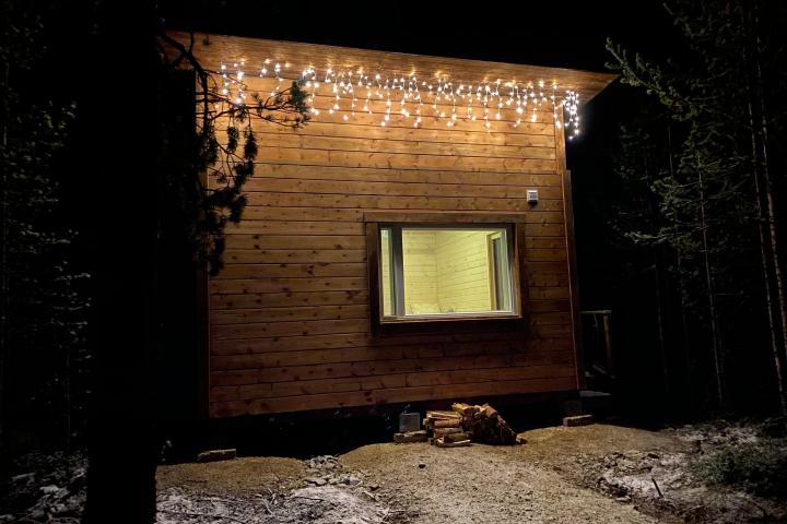 a close up of a brick building