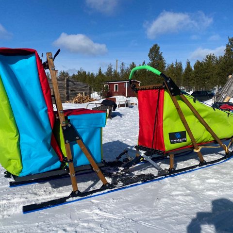 a person holding a kite